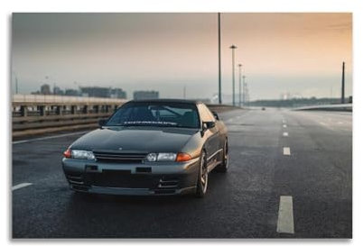 ZSZWHJ JDM Auto-Poster für GTR R32, japanisches Sportwagen-Poster, dekorative Malerei, Leinwand, Wandposter und Kunstdruck, moderne Familienschlafzimmer-Dekoration, Poster, 30 x 45 cm