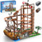 Mould King 11013 Technik Achterbahn Set, 2174 Teile Piratenschiff Doppelschrauben-Achterbahn für Erwachsene, MOC Vergnügungspark Loop Coaster Modellbausteine Klemmbausteine Bausatz