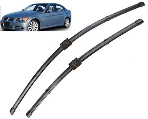 HD Leiser Auto Wischerblätter, Frontscheibe Scheibenwischer Set Scheibenwischerblätter Frontscheibenwischer for BMW 3 Series E90 E91 E92 E93 320d 318i 318d 335i 320i 330d 328i 330i