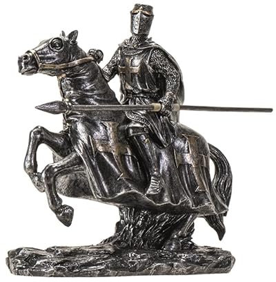 Pacific Giftware Medieval Knight on Horse with Lance and Armor Figurine Perfect Decor Piece for Collectors, Gifts, and Tabletop or Office Desk Display for Home or Office Decor 6 Inches