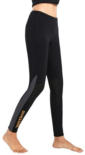 Pantalon de plongée en néoprène pour femme - 3 mm - Pour la plongée, le surf, la natation, le kayak, le kayak - Taille M