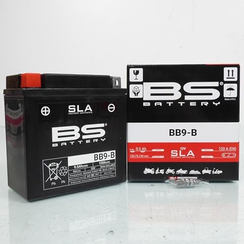 Batteria SLA BS Battery per Scooter Piaggio 50 Vespa LXV 2006-2007 YB9-B / 12V 9Ah