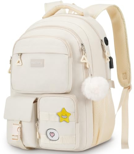 kadilong Schulrucksack Mädchen Teenager Schultasche Frauen Rucksack Laptop Damen für Schule Uni Reise Arbeit