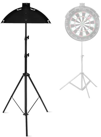 LICAEVEY Dartboard Stand, Heavy Duty Foldable Dartboard Stand with Freestanding Tripod, Easy To Assemble Stable Design Dart Board Stand Holder