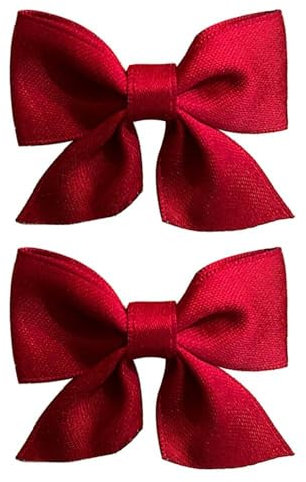 Haarklammern 2 Stück Schleifen-Haarspangen, Haarspange Haarschleifen Mädchen, Pferdeschwanzhalter, Metallklammern, Haarschleife für Damen Mädchen, Kleinkinder, Kinder