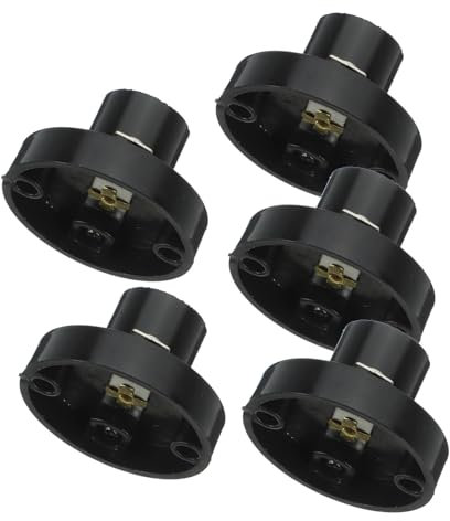 OSALADI 5 Stück E10 Lampenfassungen Mit Kabel Und Schalter Schraubfassungen Für Miniglühbirnen Ideal Für DIY Projekte Und Baustellenlampen Einfache Installation Und Vielseitige