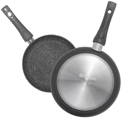 Aeternum, Petragres Ecosolution, Padella Antiaderente, Diametro 20 cm, Full Induction, Adatto all'Induzione, Rivestimento PFAS FREE, Grigio scuro