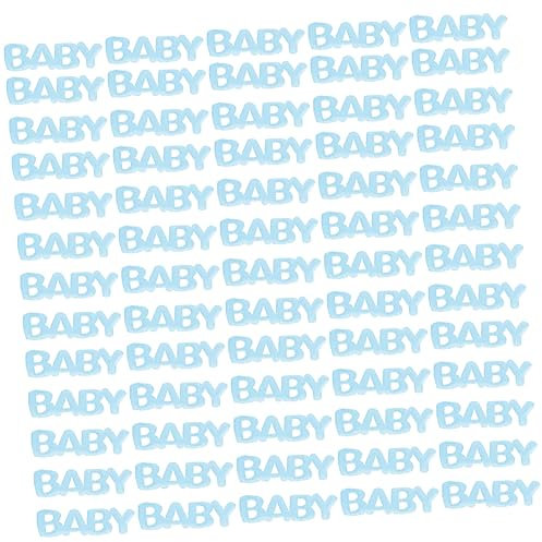 Babygeburtstagskonfetti 200 Stück aus Kunststoff und Kunstharz Blau