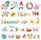 BOXOB 26pcs Summer Cruise Door Magnets, Beach Flamingo Palm Tree Hawaiian Tropical Magnets Summer Cruise Door Magnet for Car Doors Fridge Decorations