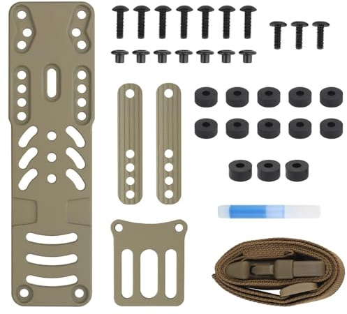 Jungle Leopard QLS Quick Locking System Kit, Drop Leg Holster Adapter V2 with Thigh Strap(CB)