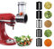 Stainless Steel Slicer Shredder for KITCHENAID Material with 4 Blades for Food Preparation Dishwasher Safe Design (Large Cutter)