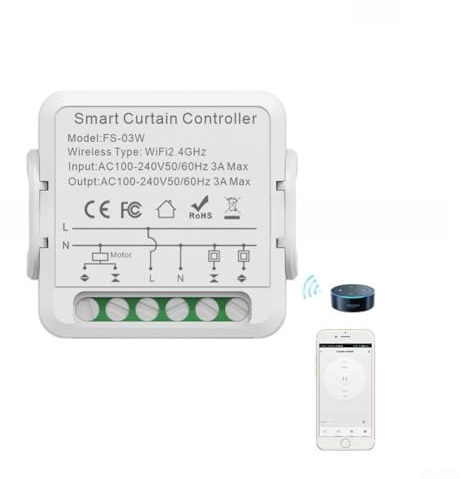 Module de commutation intelligent pour store roulant Tuya WiFi RF - Module disjoncteur pour Zigbee pour domotique (Zig-bee)