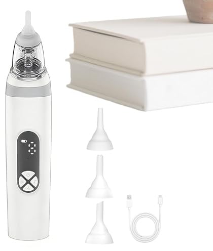 Elektrisk Nässug Tvättbar, tystgående, ergonomisk, elektrisk med 3 | Stark sugkraft nässug för effektiv avlägsning av slem från barns näsa För pojkar, flickor, barn, fam