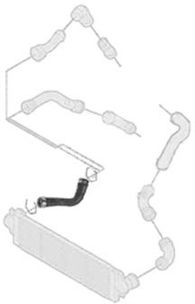 Borg & Beck BTH1087 Turbo Hose To Fit VAG Transporter 2 5D 03-08 AXD