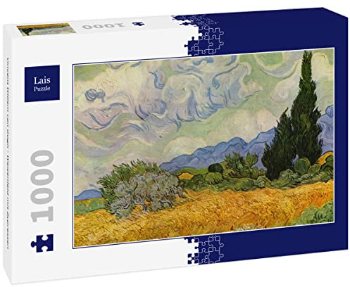 Lais Puzzle Vincent Willem Van Gogh - Weizenfeld mit Zypressen 1000 Teile