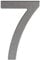 Lettera e Numero civico in acciaio inox opaco, adesivo, altezza 76 mm, numero civico design… (7)