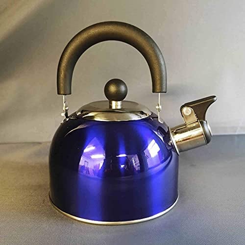 Pennine 1.6L Blue Gas Kettle with Folding Handle for Caravan, Motorhome, Camping
