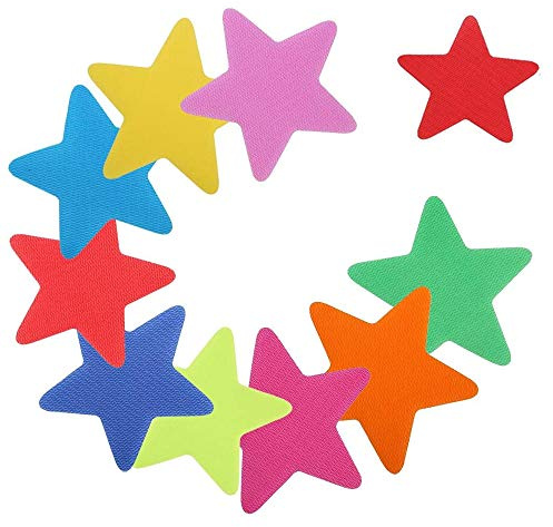 36 Carpet Spots Markers for Classroom Games Dancing | Nylon hook & loop dots, 10cm, non-slip, reusable, stick to carpet without damage, ideal for teaching, yoga, drills.