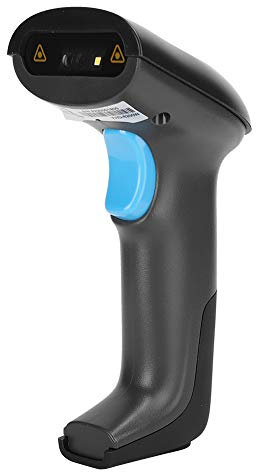 Dpofirs QR-Barcode-Scanner kabellos, Code-LED-Leser Aufladbarer kabelloser Empfänger Barcode-Leser für Windows/iOS/Android, 100.000 Barcode-Speicherscanner(kabellos)