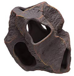 Plecoceramics Aquarium-Dekoration aus Keramik, Höhle, Betta-Stein, Dekoration für Aquarien, Versteck für die Zucht von Buntbarschen, Plecos, Betta-Spielzeug, Versteck (Boulder)