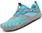 SAGUARO Kinder Barfußschuhe Traillaufschuhe Jungen Mädchen Trainingsschuhe Zehenschuhe rutschfest Walkingschuhe Himmelblau Gr.24