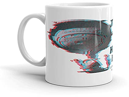Star Trek: The Next Generation U.S.S. Enterprise Warp Jump White Mug