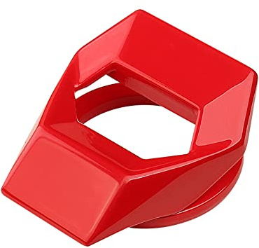 Asudaro Couvercle de bouton de démarrage/arrêt de moteur de voiture - Universel - Anti-rayures - Capuchon de protection pour bouton de démarrage - Rouge