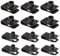 ECSiNG 20 tuercas de metal M6 M8 Lug U Tuerca Chimnea U Panel de fijación para vehículos de motor, electrodomésticos de color negro