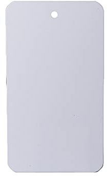 200 Stück 9 cm x 5 cm Rechteckige Blanko-Kunststoffanhänger Blanko-Preisschilder Wasserdichte Kunststoff Identifikation Preisschilder Weiß