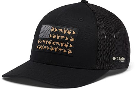 Columbia Unisex-Erwachsene PHG Game Flag Mesh Ballkappe Cap, schwarz, X-Large