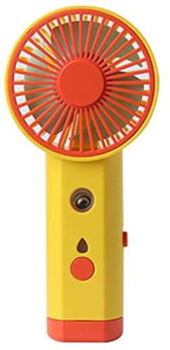 Fiauli Ventilador de Mano Mini Ventilador USB, Ventilador de Escritorio de Carcasa de plástico luminable Recargable con LED, Suministros de Oficina para el hogar del Ventilador USB de Escritorio. Am