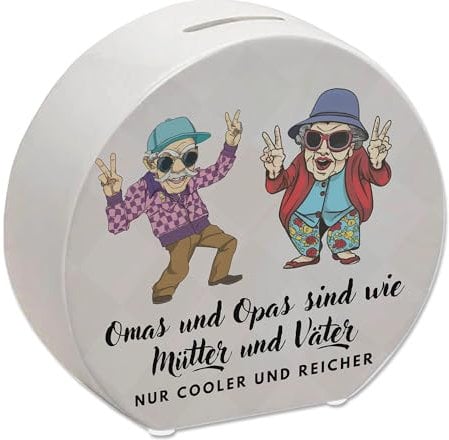 Omas und Opas sind wie Mütter und Väter nur Cooler und reicher Spardose tolle Sparbüchse für Deine Großeltern Oma Opa Großeltern Mama