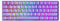 GK61 Mechanical Gaming Keyboard - 61 Keys Multi Color RGB Illuminated LED Backlit Wired Programmable for PC/Mac Gamer (Gateron Optical Black, Lavender)