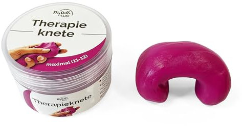 Premium Therapieknete maximal lila | DBT Skills Anti Stress | 50g zur Förderung von Achtsamkeit und Stressregulation | Gegen Anspannung und für mehr Beweglichkeit | geruchsfrei vegan Premiumqualtiät