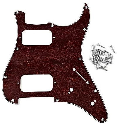 Standard 11 Löcher 6 Saiten Gitarre HH Pickguards Fit Für Moderne Gitarre Bass Style Pickguard Guard Scratch Plate Screws Guitar Pickguard Guitar Scratch Plate Acoustic 11 Holes Guitar Pickguard