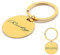 Tiermarke mit Gravur - Personalisiert mit Name - Namensschild für Halsband - Anhänger Marke für Hunde und Katzen - Dog Cat Tag (Gold, Ø 30mm)