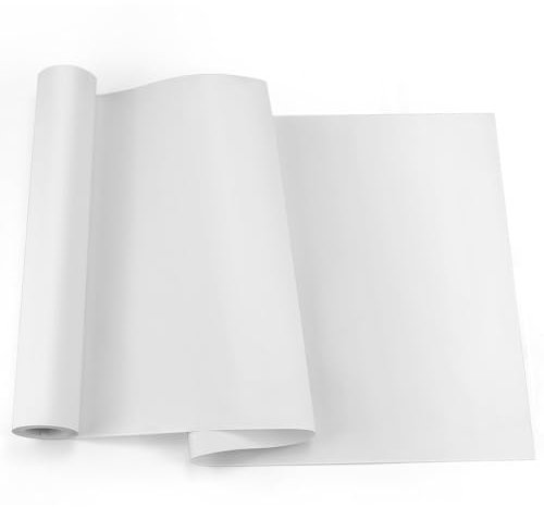 ADERTOS Rouleau de Papier à Dessin Blanc 30cm*15m Grand Rouleau de Papier Recharge Rouleau de Papier Chevalet Rouleau Calque Blanc 70g/m Rouleau de Papier à Peindre pour Enfants Art Croquis Peinture