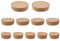 INCREWAY Lot de 11 bouchons coniques en liège pour bouteille de vin de grande taille, bouchons en bois doux naturel pour bouteille de vin, verre, bocal