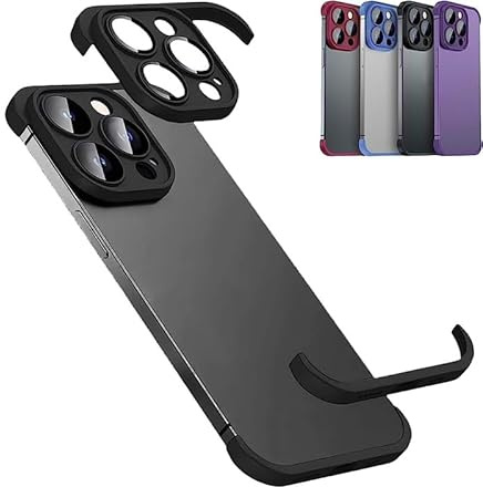 Randlose vier Ecken stoßfeste Hülle für iPhone 16 15 14 13 Pro Max Plus mit Kameraobjektivschutz, weiches Silikon, luxuriöses Eckpolster, Kantenschutz, dünne, leichte Hülle, Stoßstangenabdeckung