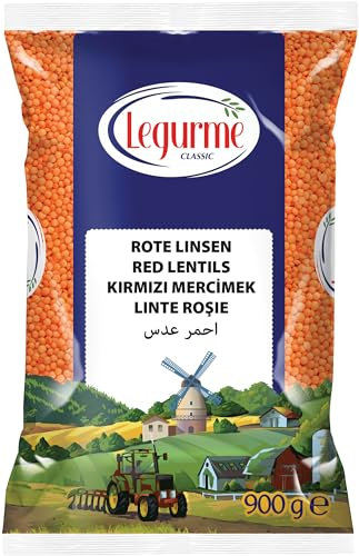 LEGURME Rote Linsen (Kirmizi Mercimek) - 1 x 900 g