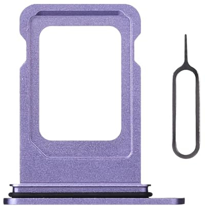 Risidamoy Single SIM Card Tray Purple Replacement for iPhone 12 US Version Sim Card Tray Holder Adapter with SIM Ejector for iPhone12 Mobile Phone Repair Replace Parts A2172 A2402 A2404