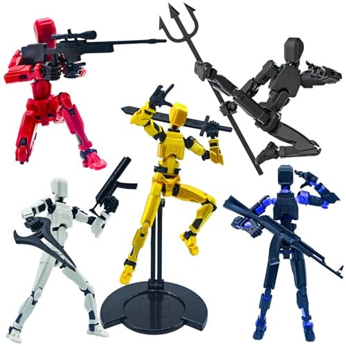 (Assembly Completed) 3D Printed Figure T13, Dummy 13 Action Figure, Titan 13 Robot 13 Action Figure Desktop Decorations for Game Lovers.