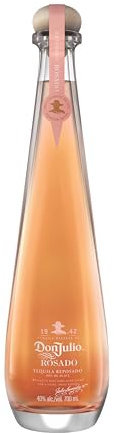Don Julio Rosado Tequila | 40% vol | 70cl | Finished in Ruby Port Cask | Luxury Tequila | Sweet Fruity Notes & Caramel | Enjoy On the Rocks or in Cocktails | Light & Smooth Finish