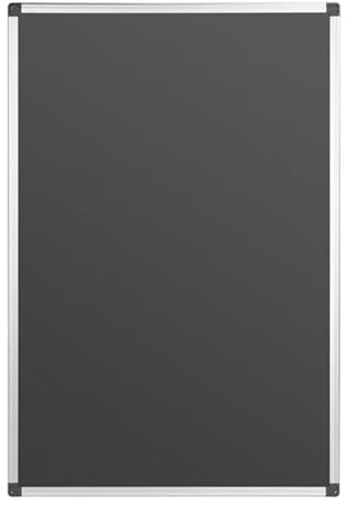 Olympia Magnetic Wipe Clean Board Aluminium Frame HS807, Black 600x900mm