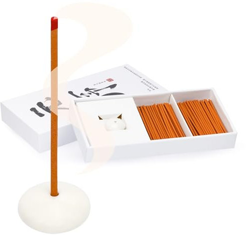 Incenso Bastoncini Naturali Set da 120 con Porta Bastoncini - ideale per Relax e Meditazione