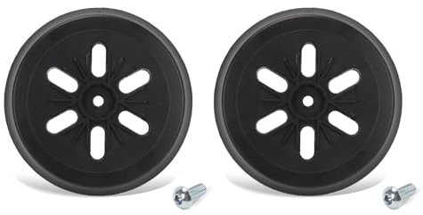 Qivine Plateau Ponceuse 150mm, 6 Trous Remplacement Tampon de Ponceuse, Tampon de Disques de Ponçage avec Crochet et Boucle, Compatible avec GEX 150, GEX 150 AB (2 Pièce)