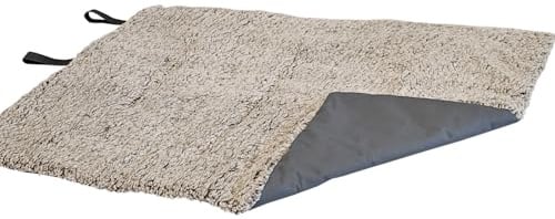 Nobby Liegedeck Rollup Teddy Classic grau L x B: 70 x 100 cm