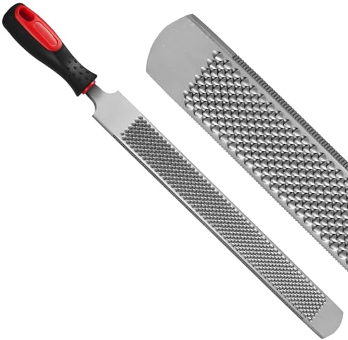 Ciltlurk 18Inch Professional Farrier Hoof Rasp - Heavy Duty Carbon Steel Hoof Trimmer for Horses, Cattle, Goats, Donkeys, Ergonomic Handle with Sharp Teeth, Durable Animal Hoof and Wood File Tool