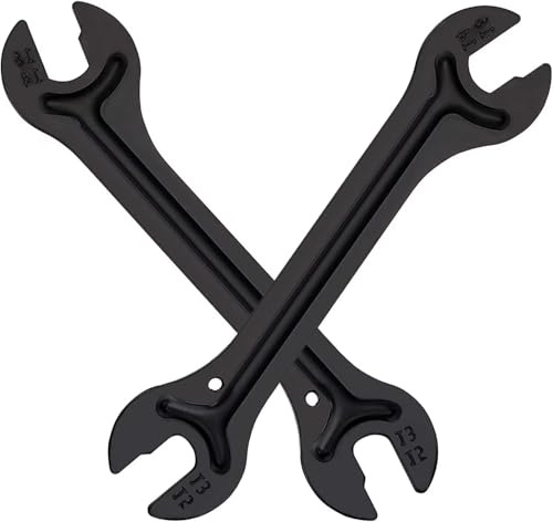 Anhoer Bicycle Hub Spanner Wrench Black Pack of 2