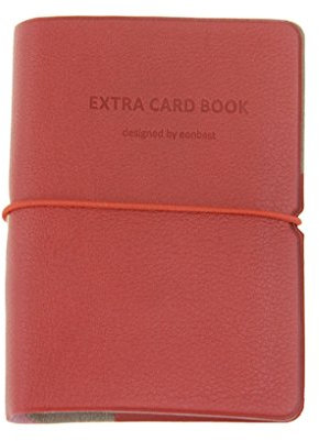 JIAHG Premium PU Leder Kreditkartenetui Kartenetui Busineß Visitenkartenetui Ausweishülle Credit Card Holder für bis zu 30 Scheckkarten, mit stabilem Gummiband